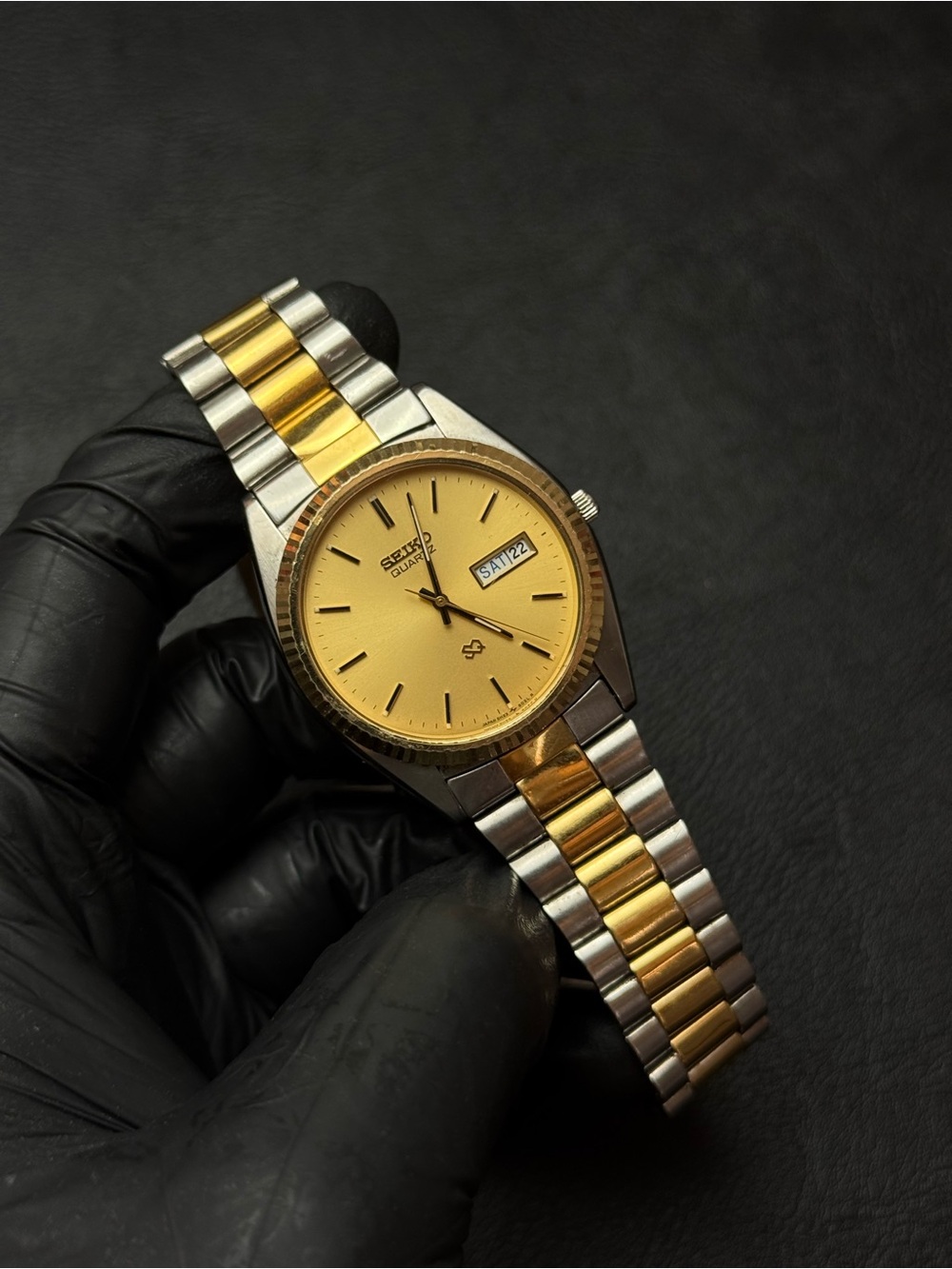 Vintage 1987 Seiko SQ Quartz 5H23-8020 Men’s Watch